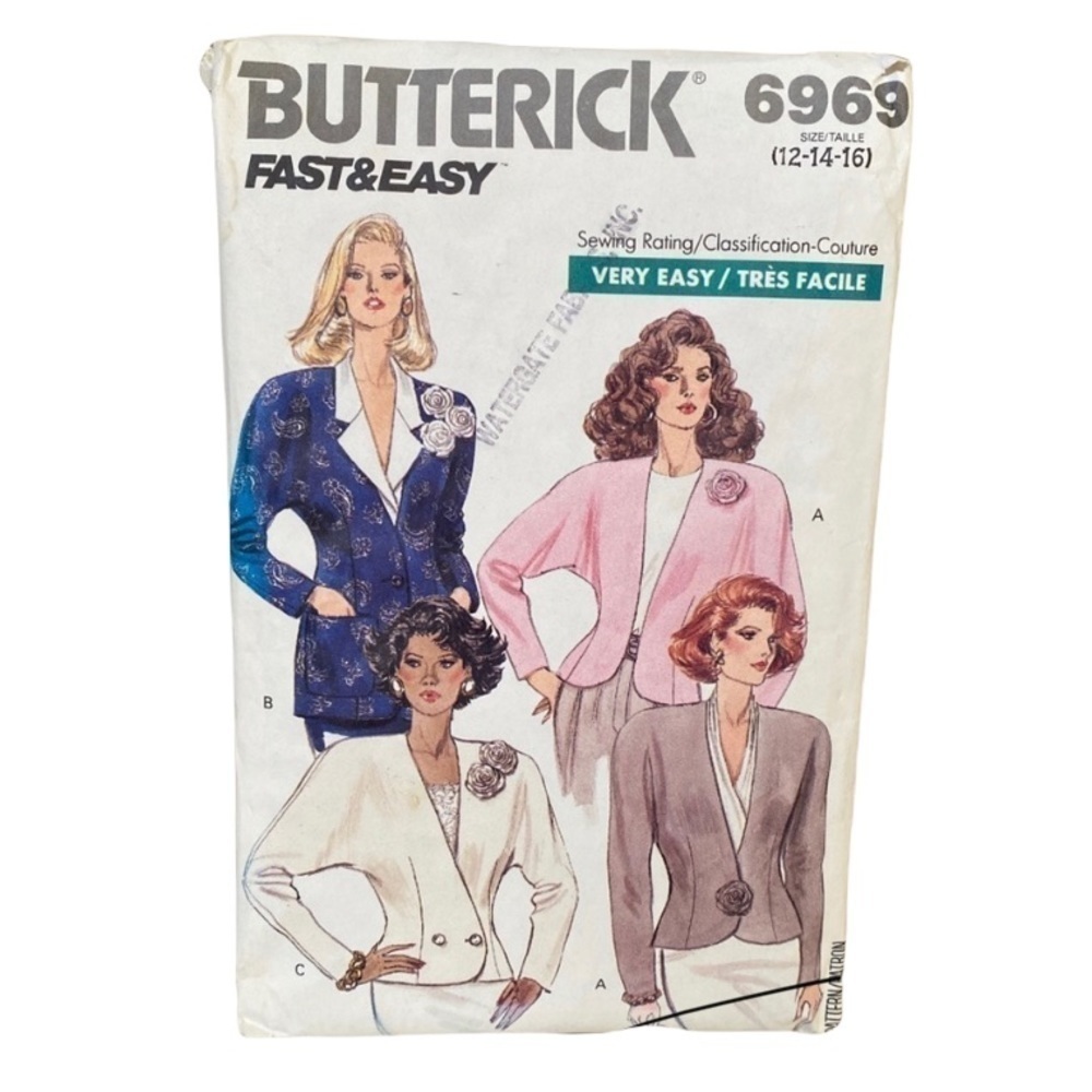 Vintage Complete Blazer Sewing Pattern